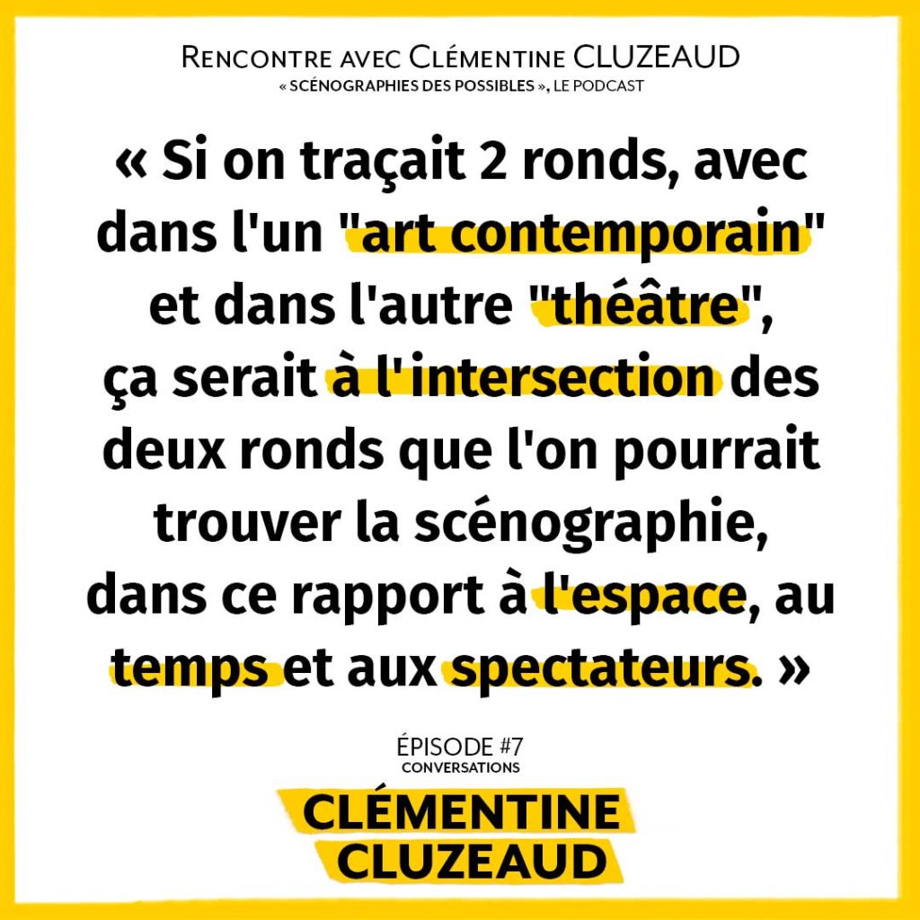 Définition Scénographie par Clémentine CLUZEAUD